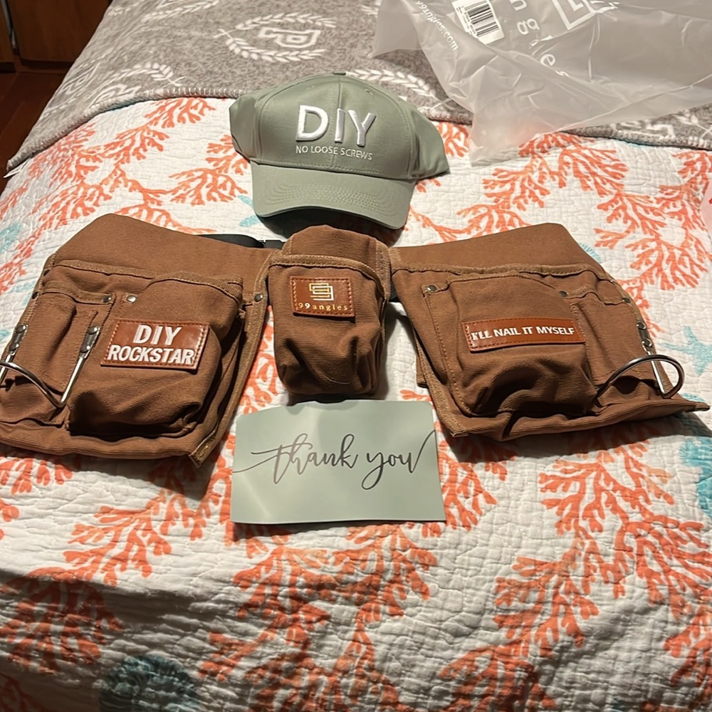 New! DIY One tool belt one cap